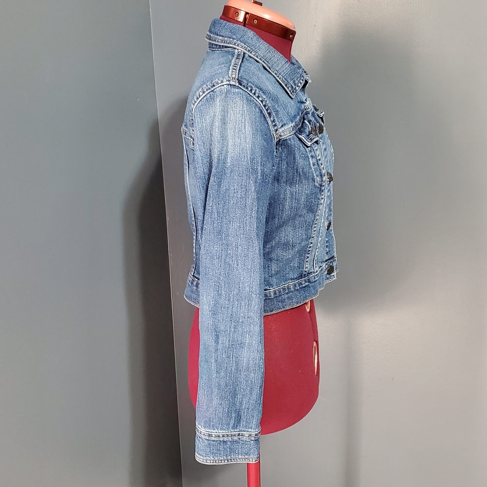 Old Navy Classic Blue Jean Denim Jacket Women's Size M - Picture 4 of 6